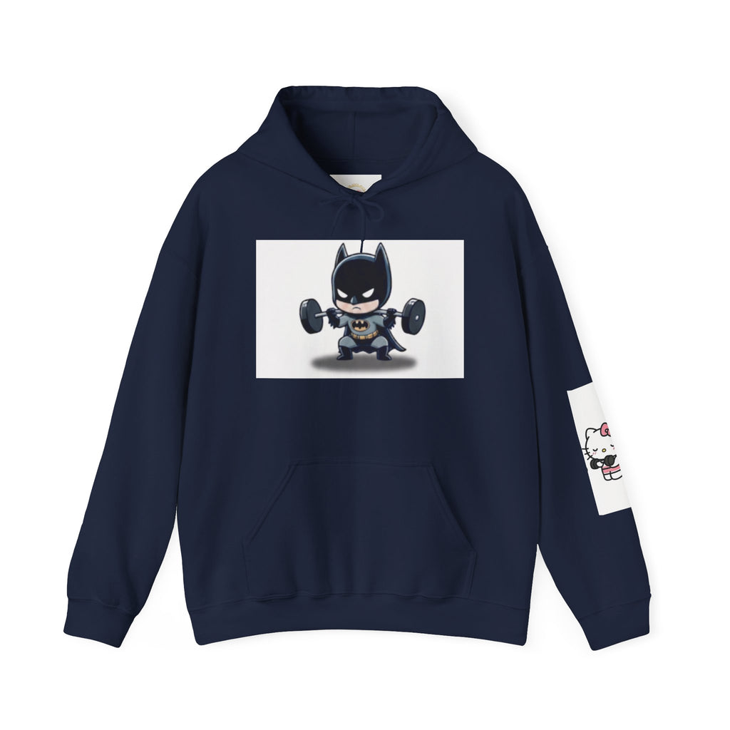 Batman & Hello Kitty Weightlifting Hoodie — Cute Gym Pullover