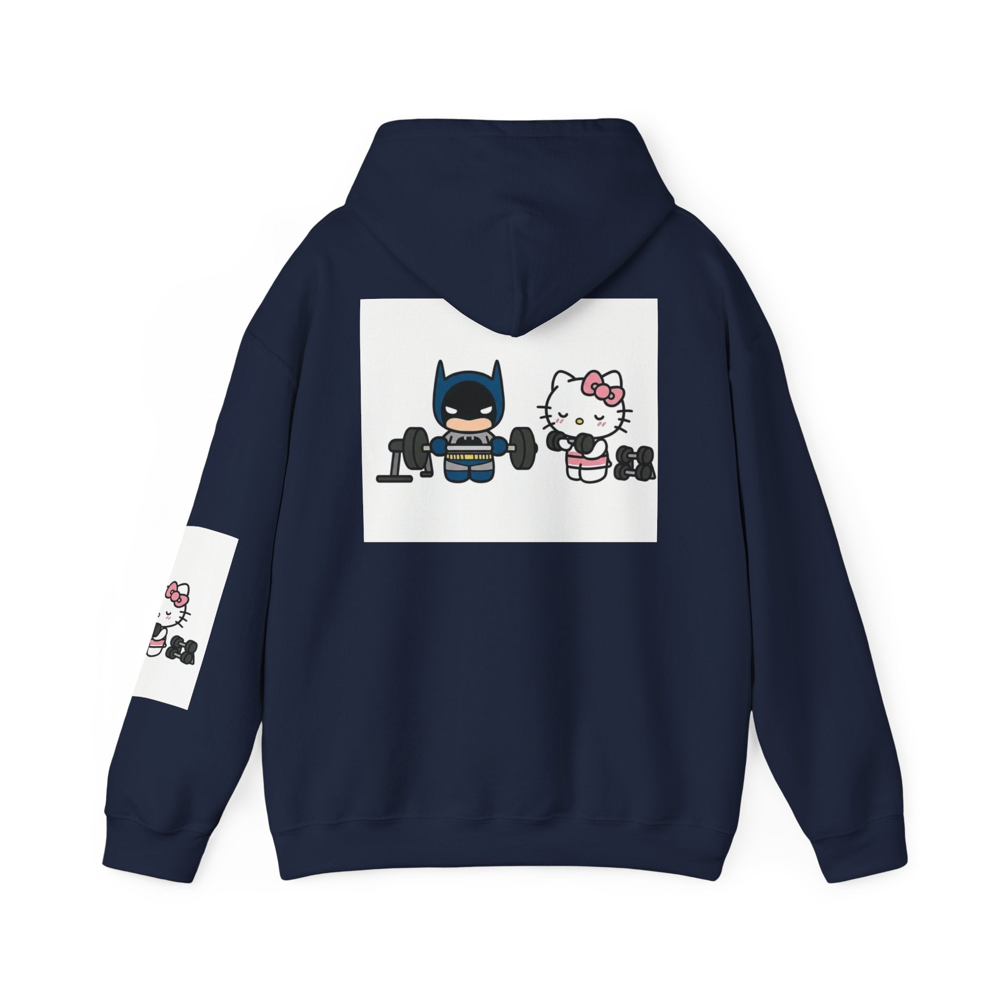 Batman & Hello Kitty Weightlifting Hoodie — Cute Gym Pullover