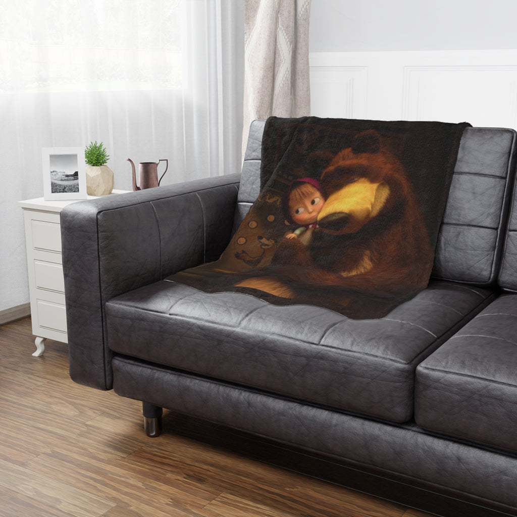 Masha & Bear Minky Blanket