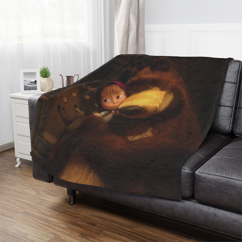 Masha & Bear Minky Blanket