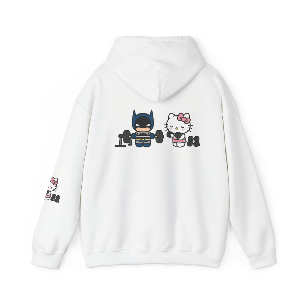 Batman & Hello Kitty Weightlifting Hoodie — Cute Gym Pullover