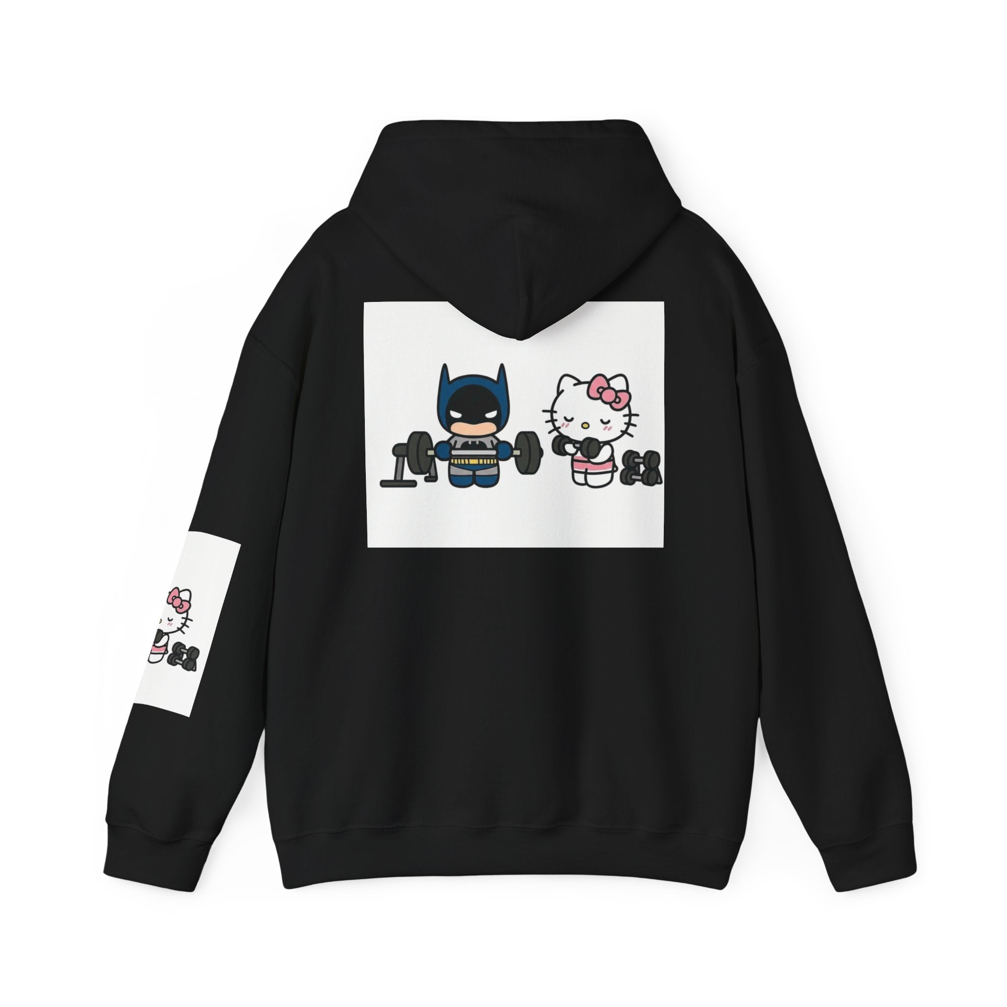Batman & Hello Kitty Weightlifting Hoodie — Cute Gym Pullover